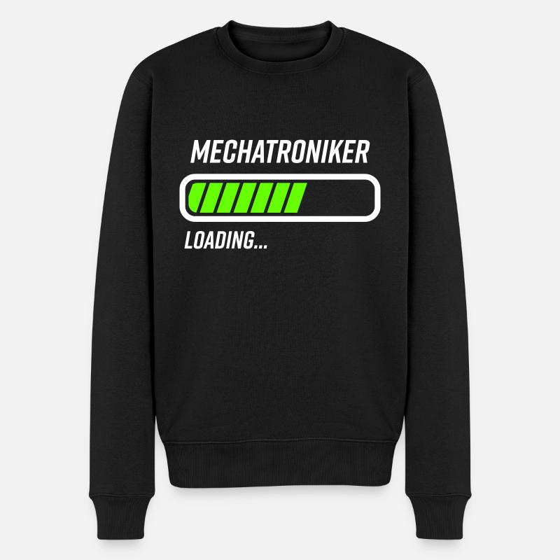 Mechatroniker Loading Ladebalken - Männer Premium Bio Pullover - Schwarz