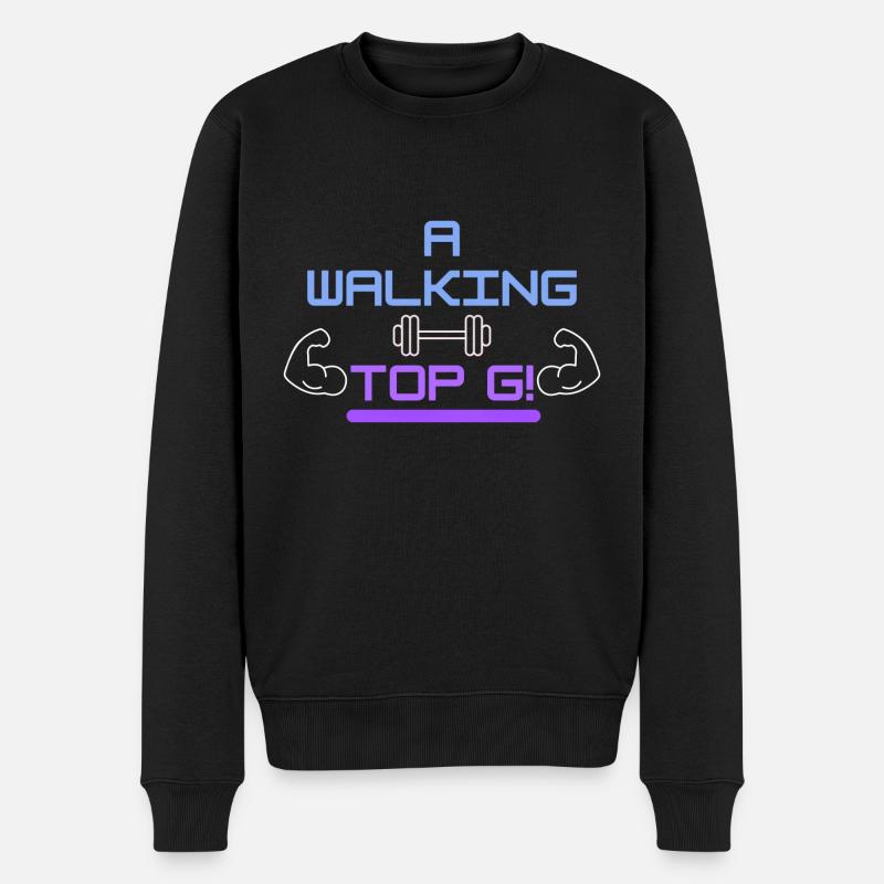 Ein wandelndes Top G! - Männer Premium Bio Pullover - Schwarz