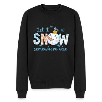Qu'il neige ailleurs - Pull Premium bio Homme - noir - Devant - Nico (187cm)