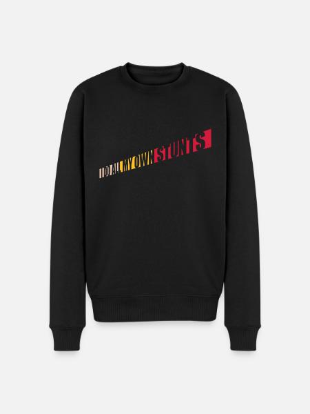 all my own stunts - Men's Premium Organic Jumper - black