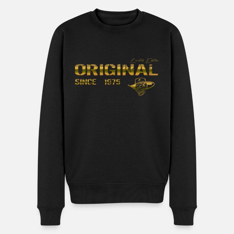 Original since 1975 - Männer Premium Bio Pullover - Schwarz