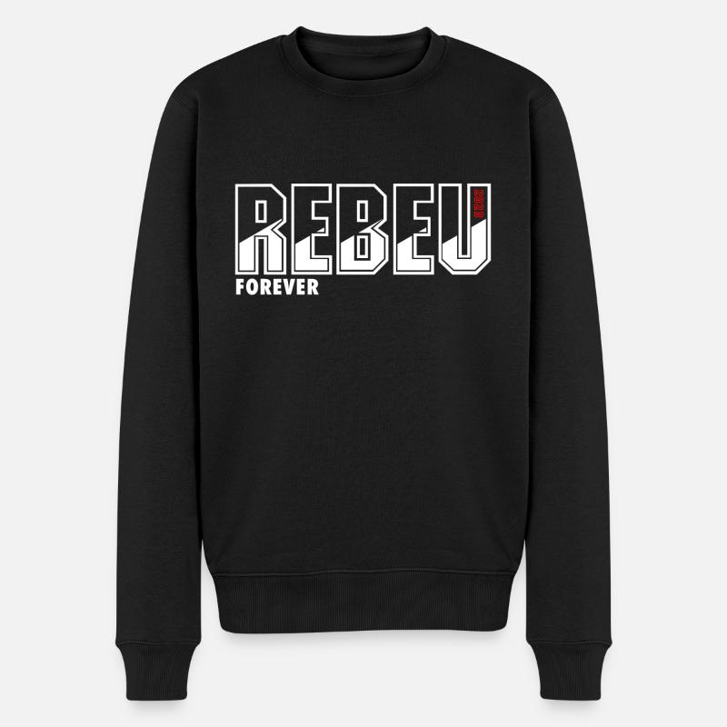Rebeu forever 2023 - Pull Premium bio Homme - noir