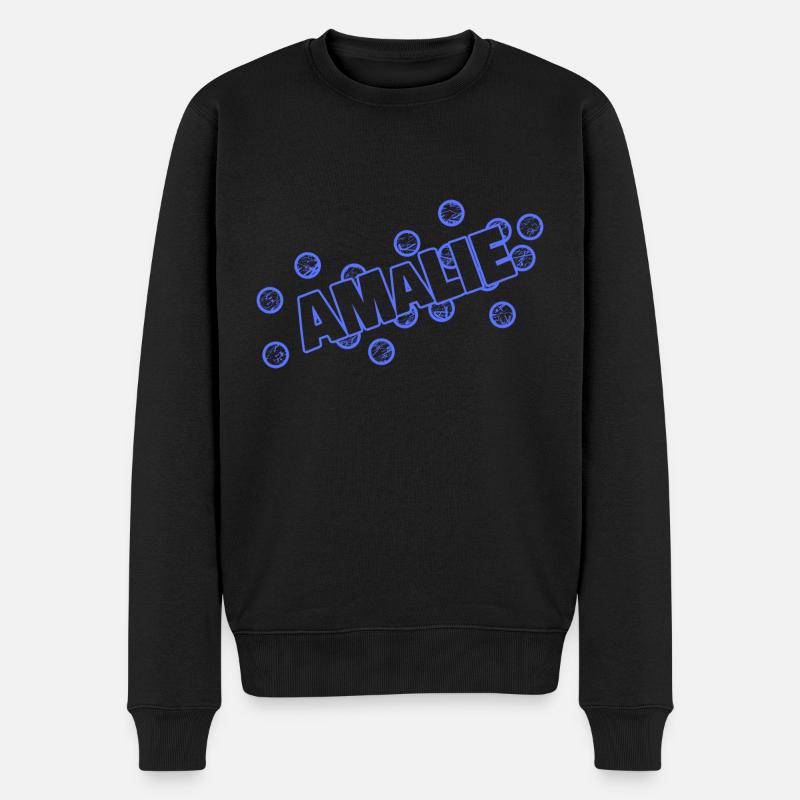 Liebe Amalie - Männer Premium Bio Pullover - Schwarz