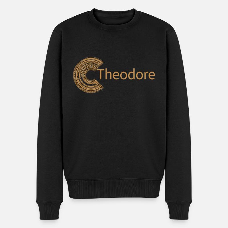 Für Theodore - Männer Premium Bio Pullover - Schwarz