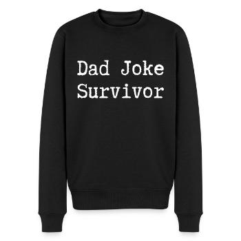 Papa Joke Survivant - Pull Premium bio Homme - noir - Devant - Nico (187cm)