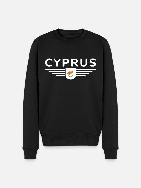 Cyprus Design – Island of Diversity - Men's Premium Organic Jumper - black