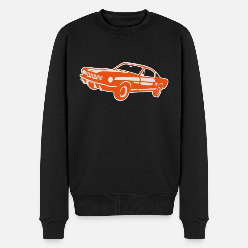 Voiture de sport Oldtimer - Pull Premium bio Homme - noir