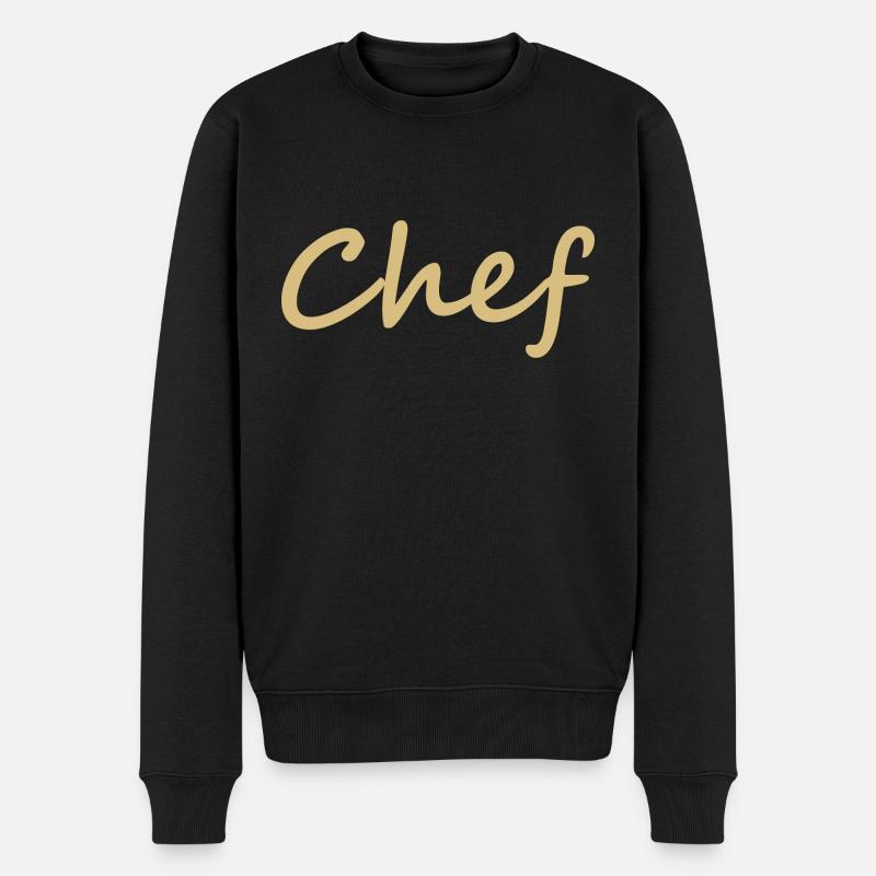 Chef cuisinier chef - Pull Premium bio Homme - noir