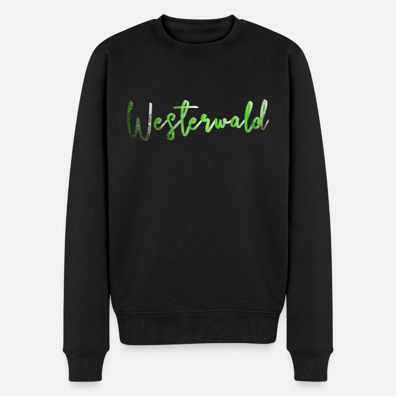 Westerwald Pfalz Geschenkidee Geburtstag Wandern - Männer Premium Bio Pullover - Schwarz
