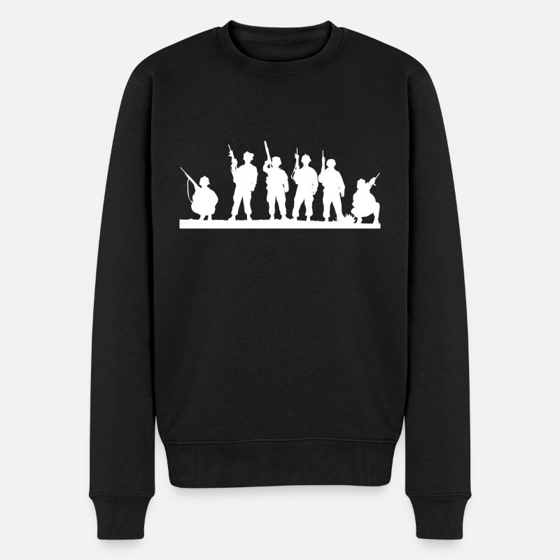 Our Soldiers - Pull Premium bio Homme - noir