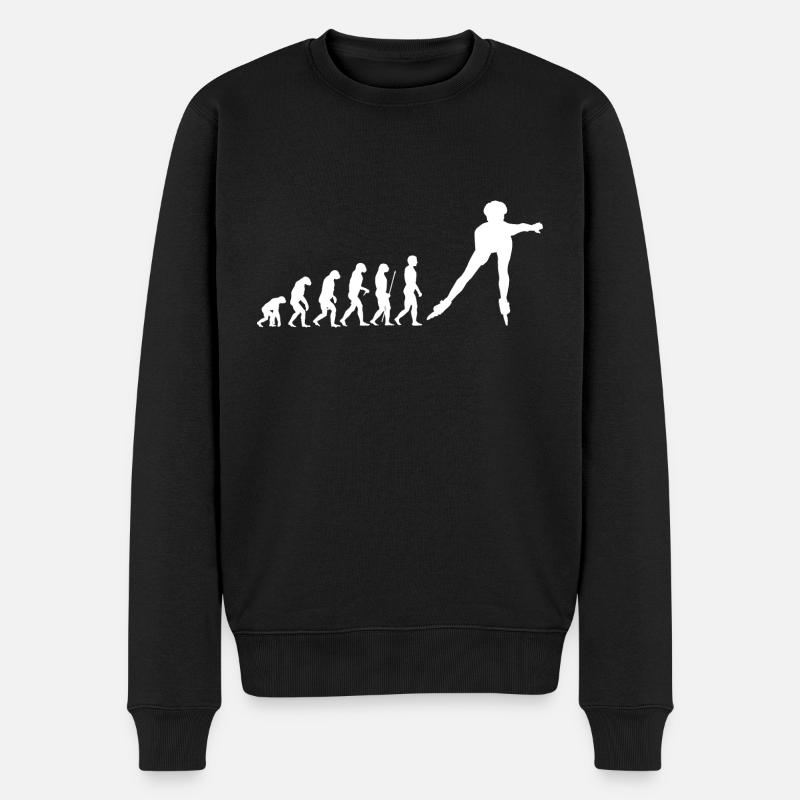 Inline skater evolution - Men's Premium Organic Jumper - black