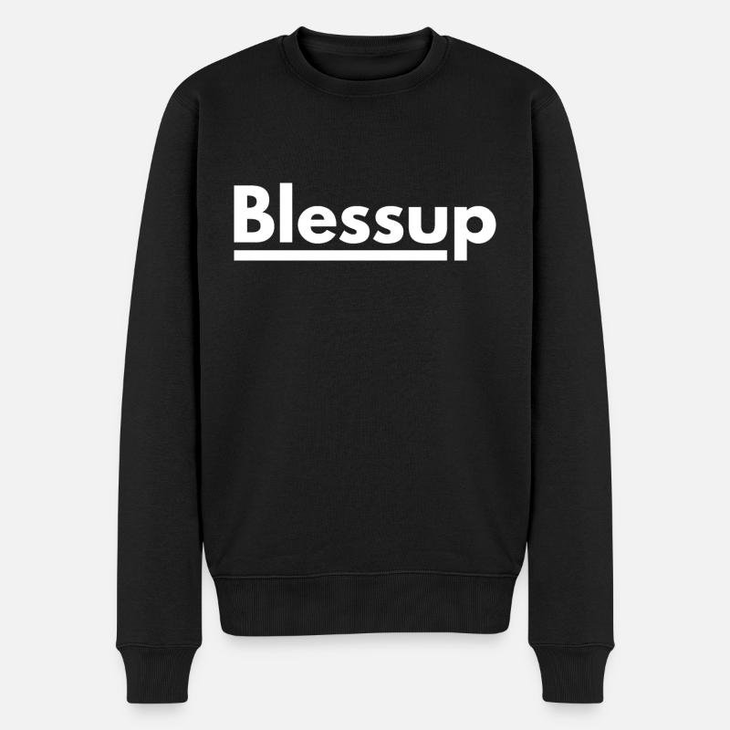 Blessup (blessup) - Pull Premium bio Homme - noir