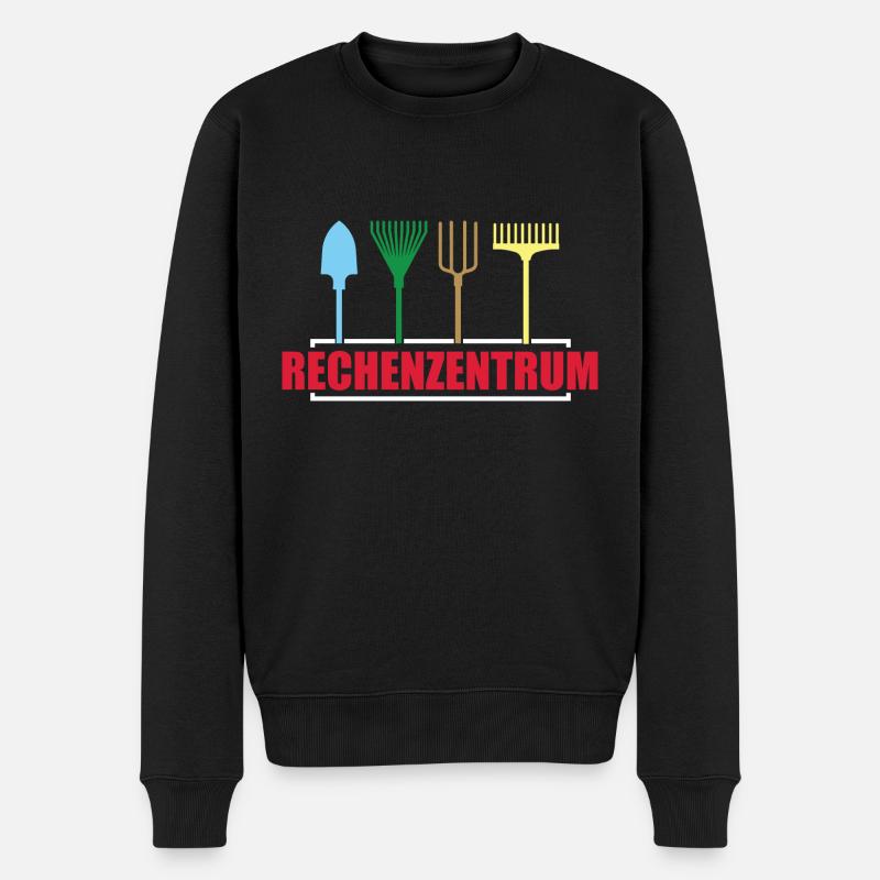 Rechenzentrum Gärtner - Männer Premium Bio Pullover - Schwarz