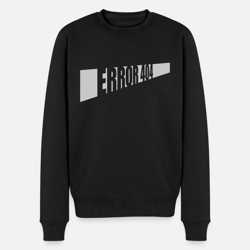 Verbindung Error 404 Netzwerk - Männer Premium Bio Pullover - Schwarz