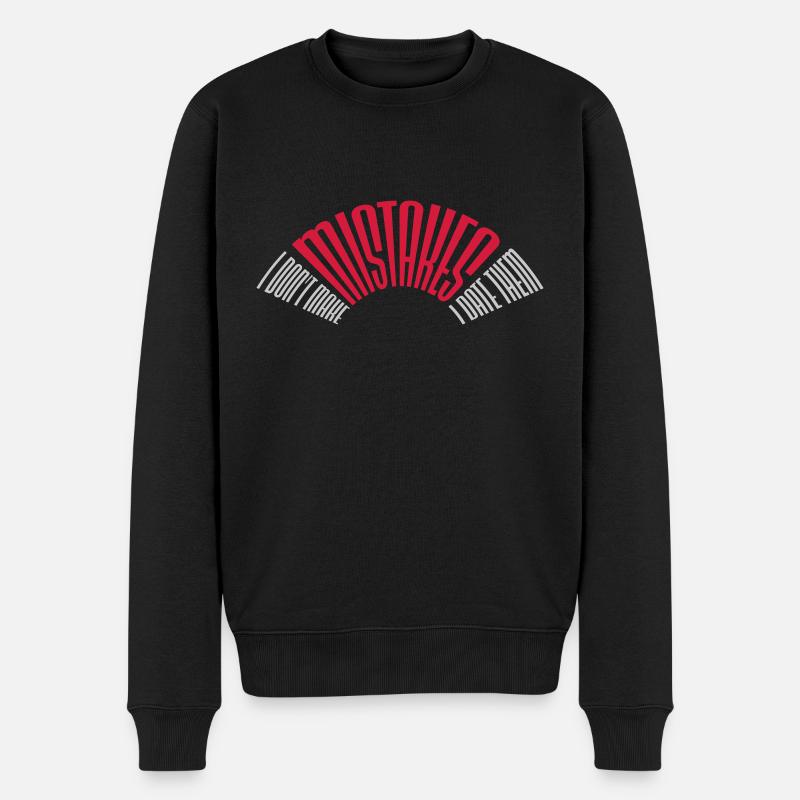 Date Erreurs Citation Logo - Pull Premium bio Homme - noir