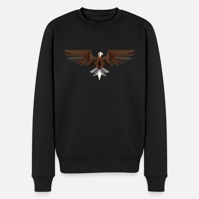 Polygone Aigle - Pull Premium bio Homme - noir