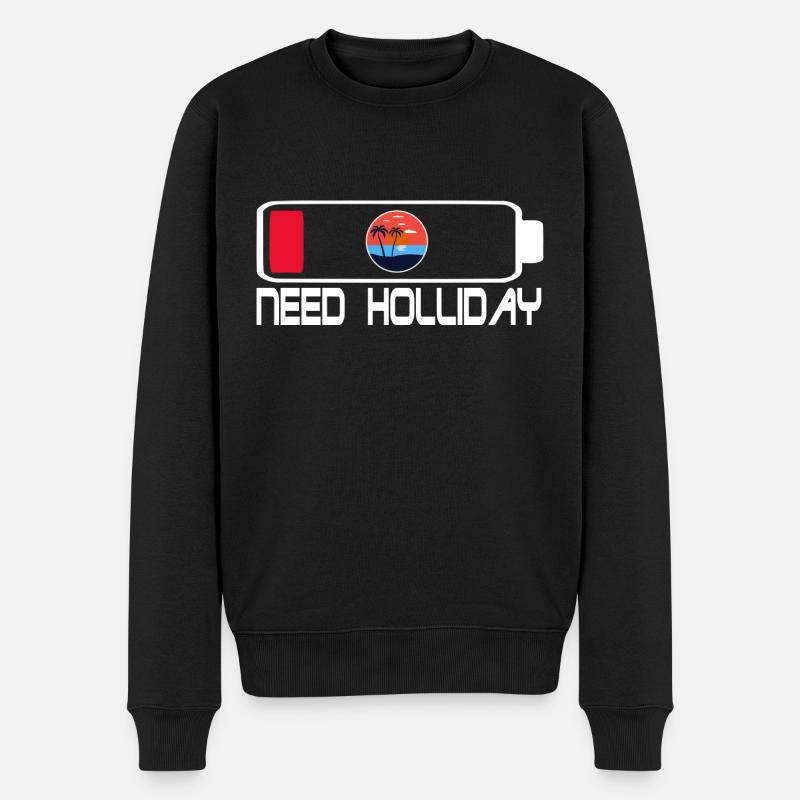 Batterie Holliday - Pull Premium bio Homme - noir