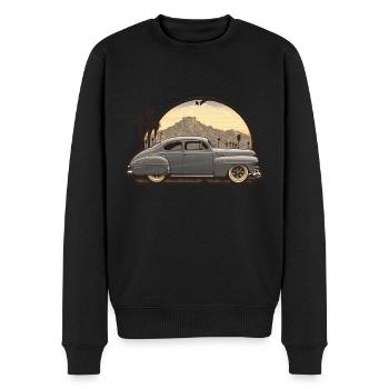 Vintage Muscle car Oldtimer Sahara - Pull Premium bio Homme - noir - Devant - Nico (187cm)
