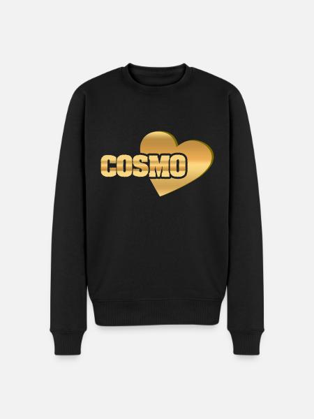 Liebe Love Gold Cosmo - Men's Premium Organic Jumper - black