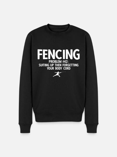 Fechten - Männer Premium Bio Pullover - Schwarz
