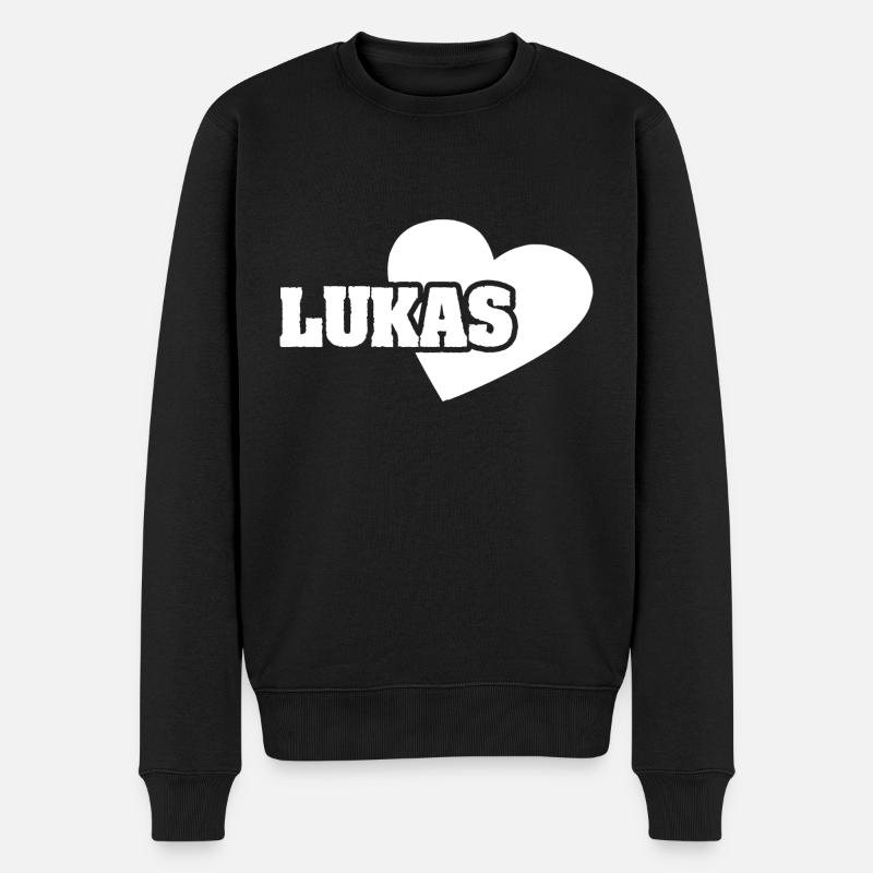 Cher Luke, - Pull Premium bio Homme - noir