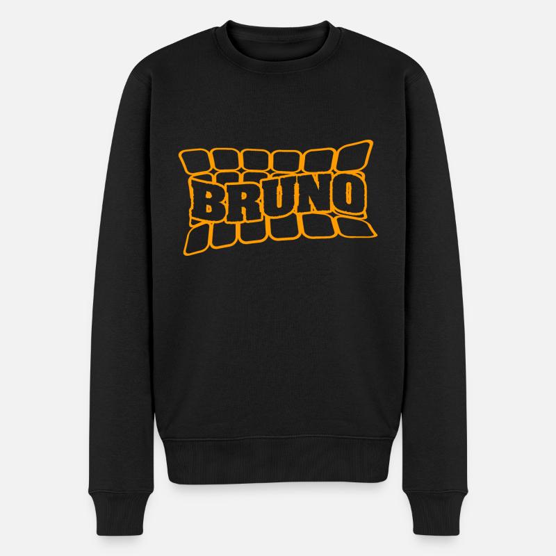 Bruno - Männer Premium Bio Pullover - Schwarz