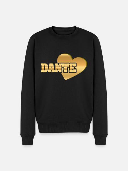 Dante as Gold - Men's Premium Organic Jumper - black