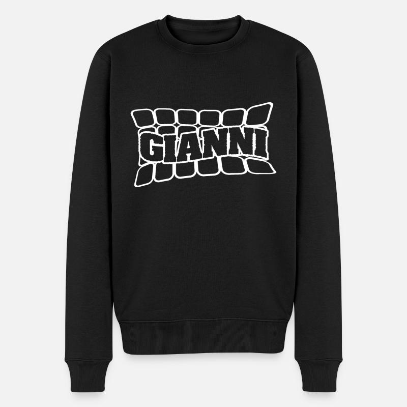 Gianni als Name - Männer Premium Bio Pullover - Schwarz
