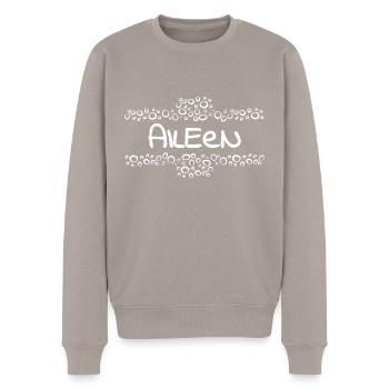 Aileen comme prénom - Pull Premium bio Homme - taupe - Devant - Nico (187cm)