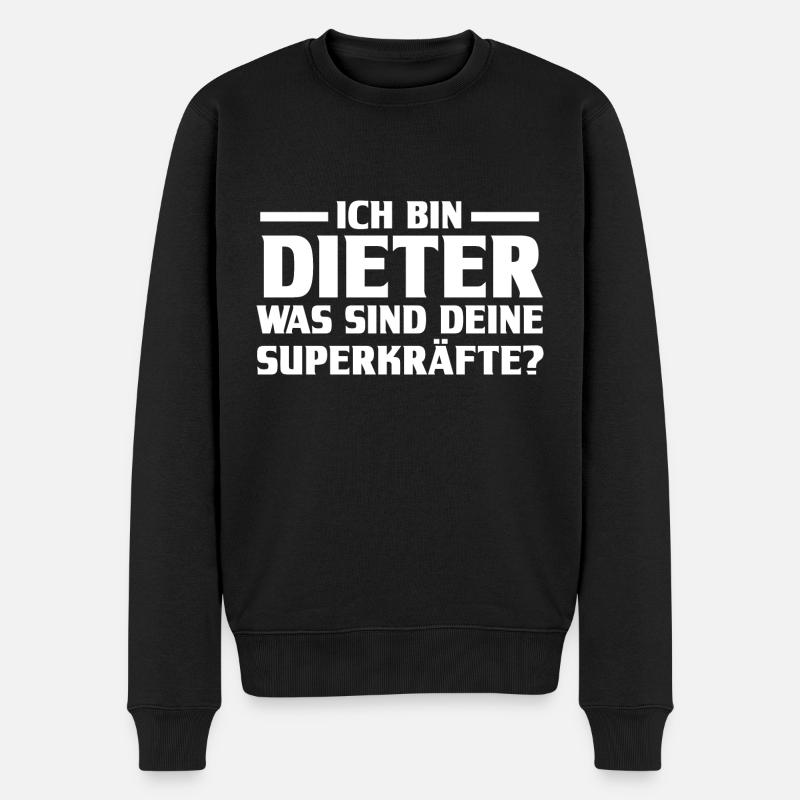 Prénom Dieter - Pull Premium bio Homme - noir