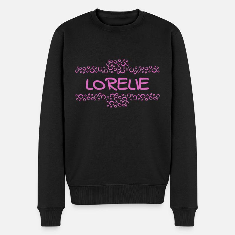 Vorname Lorelie - Männer Premium Bio Pullover - Schwarz