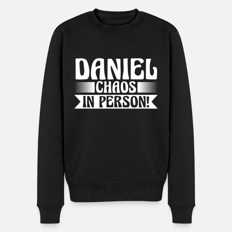 Prénom Daniel - Pull Premium bio Homme - noir