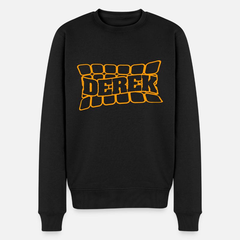 Derek - Männer Premium Bio Pullover - Schwarz