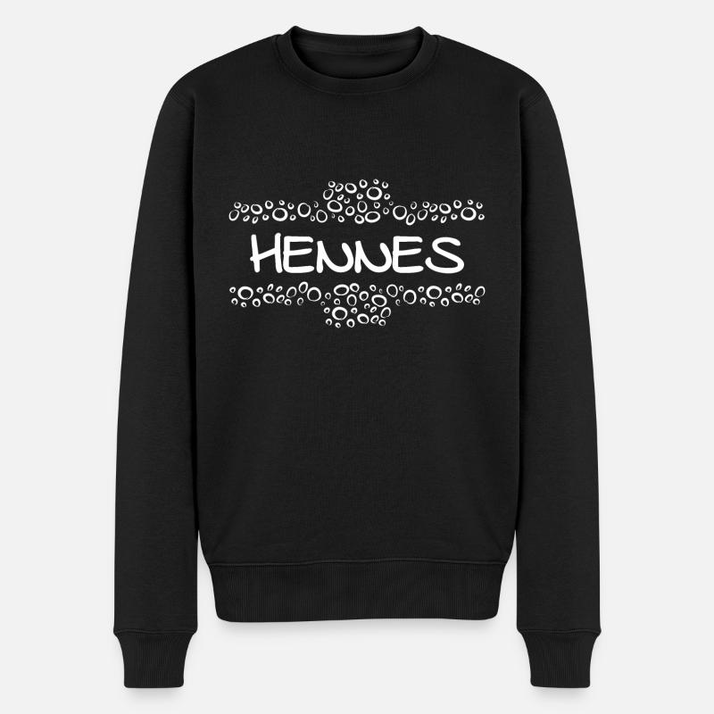 Hennes comme prénom - Pull Premium bio Homme - noir