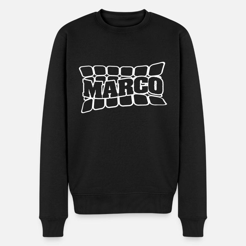 Marco comme nom - Pull Premium bio Homme - noir