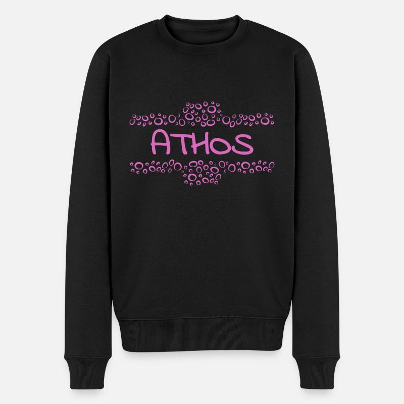 Athos comme prénom - Pull Premium bio Homme - noir