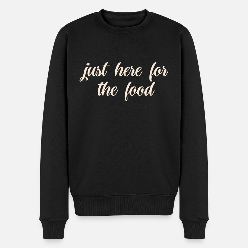 Foodlover Dicton brodé - Pull Premium bio Homme - noir