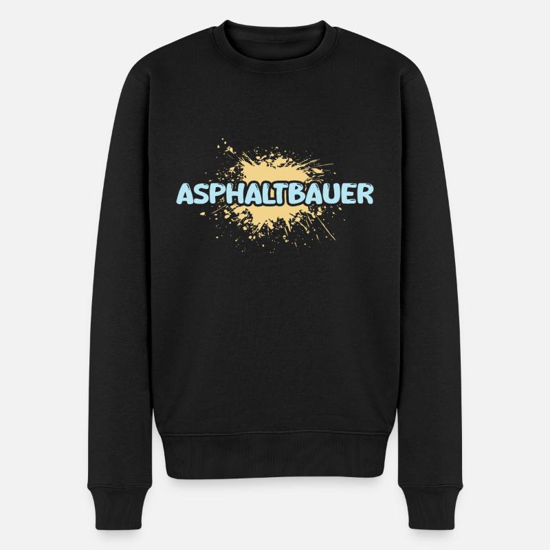 Constructeur d’asphalte comme métier - Pull Premium bio Homme - noir