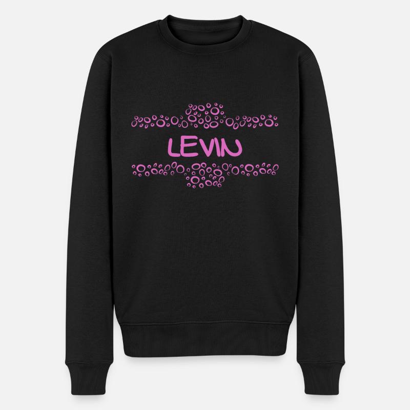 Geschenk für Levin - Männer Premium Bio Pullover - Schwarz