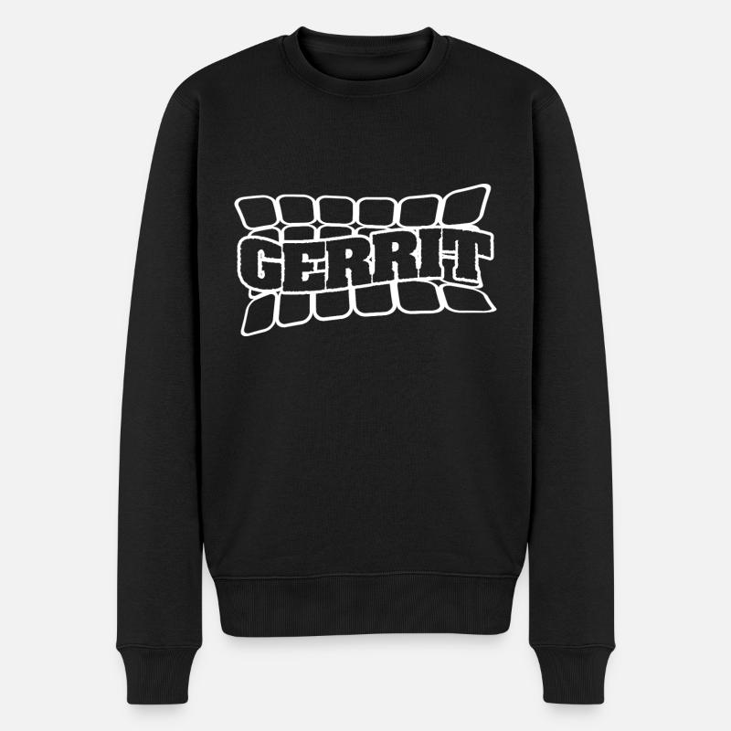 Nom Gerrit - Pull Premium bio Homme - noir