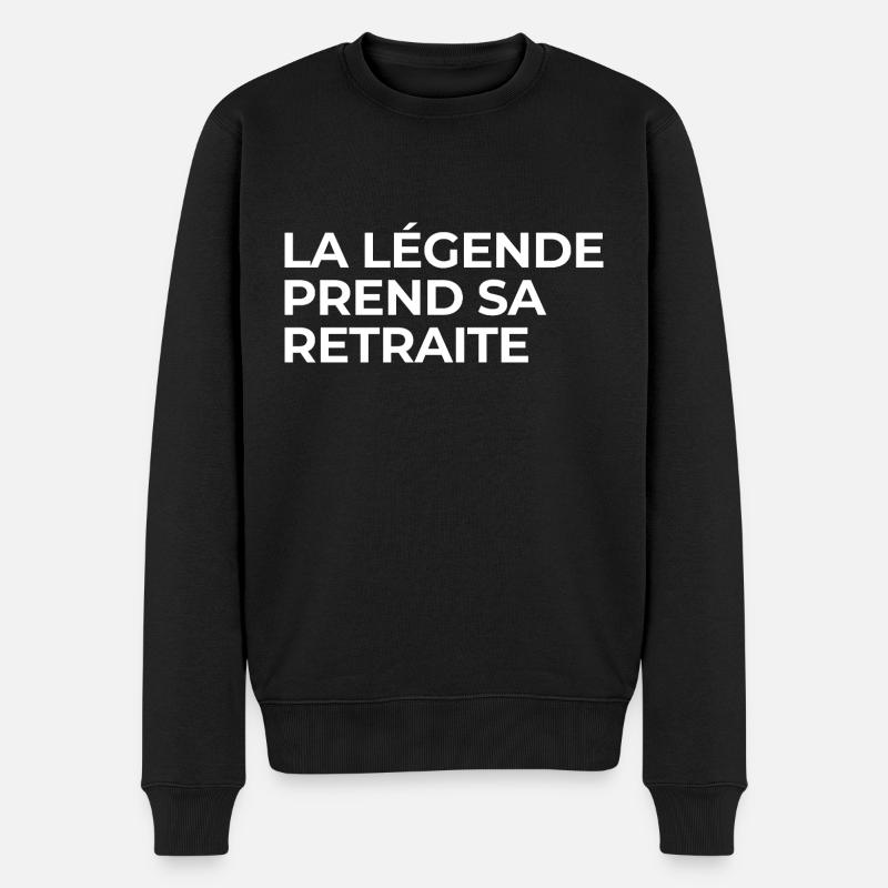 La Légende Prend Sa Retraite - Pull Premium bio Homme - noir