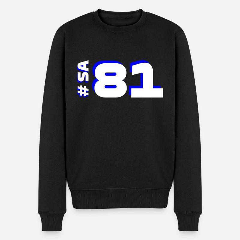 SA81 - Männer Premium Bio Pullover - Schwarz