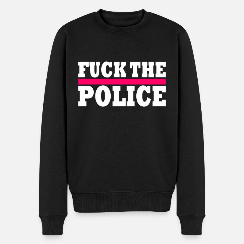 stop brutality - Männer Premium Bio Pullover - Schwarz