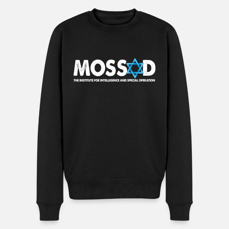 Mossad - L’Institut du renseignement - Pull Premium bio Homme - noir