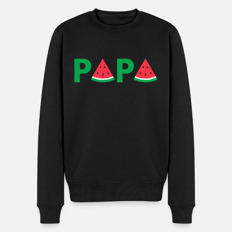papa pastèque été fruité - Pull Premium bio Homme - noir