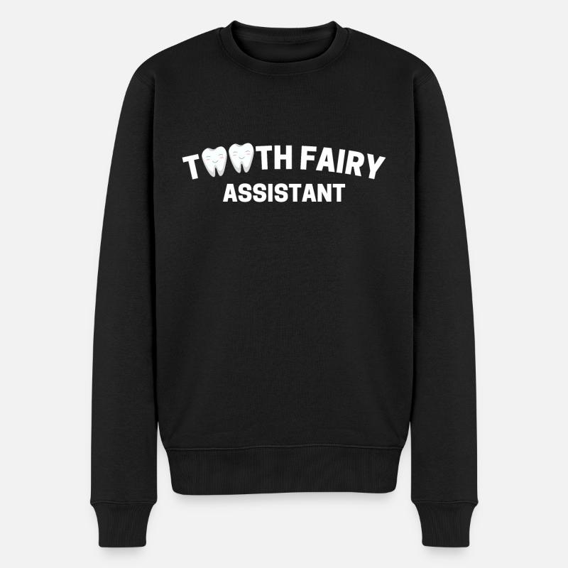 ASSISTANT FÉE DES DENTS - Pull Premium bio Homme - noir
