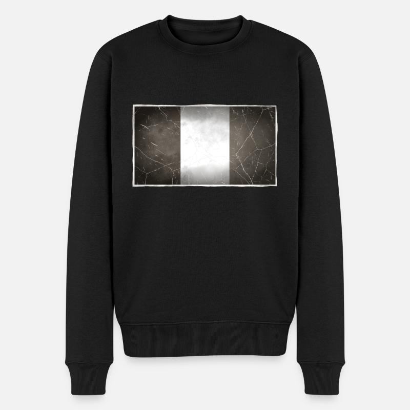 Frankreich - Männer Premium Bio Pullover - Schwarz