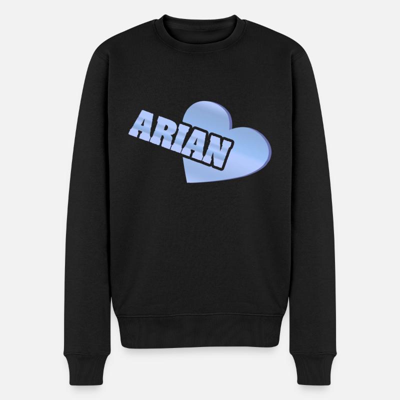 Arien d’or - Pull Premium bio Homme - noir