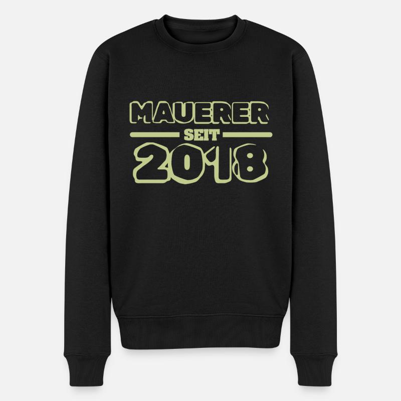 Witzig 2018 - Männer Premium Bio Pullover - Schwarz