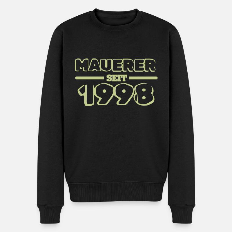 Witzig 1998 - Männer Premium Bio Pullover - Schwarz